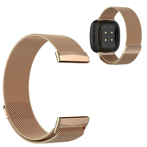 Milanese Stainless Steel Metal Magnetic Replacement Wristband for Women Men,Silver,Rose Gold,Black,Colorful 5.5-7.9,Black Metal Bands Compatible Fitbit Inspire & Fitbit Inspire HR 